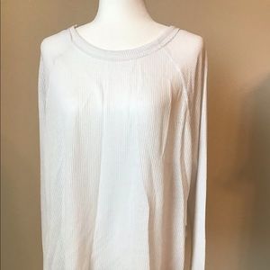 White Crow waffle knit top